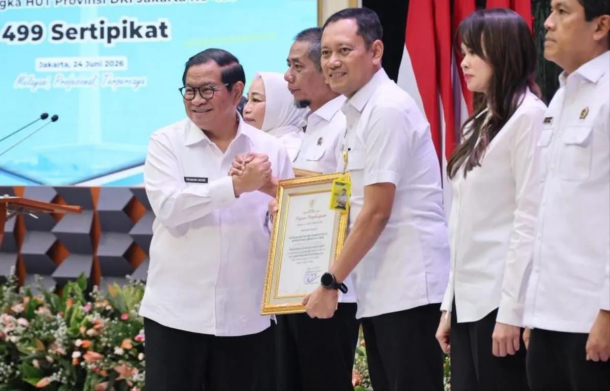 Kementerian ATR/BPN Terima Penghargaan Gubernur DKI Jakarta Atas Percepatan Pengamanan Aset IMG_20260624_165704.webp