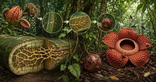 Jejak Sunyi Rafflesia Dalam Hutan Tropis