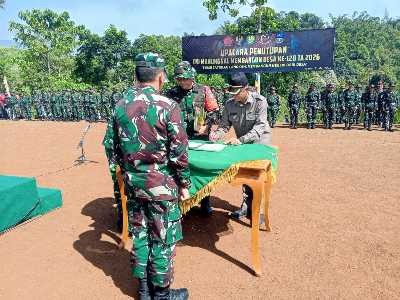 Penutupan TMMD ke-128 di Desa Mekarmulya Kecamatan Malangbong Kabupaten Garut
