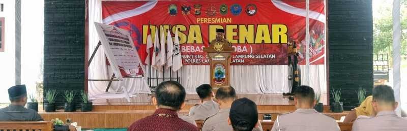 Desa Trimomukti Resmi Jadi Desa Bebas Narkoba, Wujud Nyata Menjaga Generasi Muda Lampung Selatan
