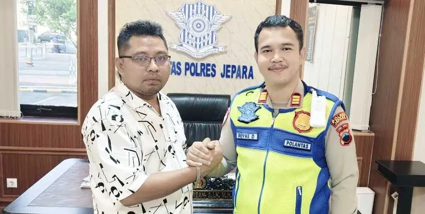 771 Kecelakaan, Kasatlantas Jepara dan SMSI Sepakat Gencarkan Edukasi Keselamatan Berkendara