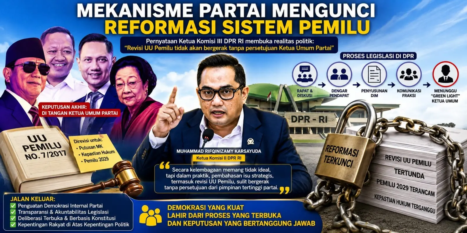 Mekanisme Partai Mengunci Reformasi Sistem Pemilu