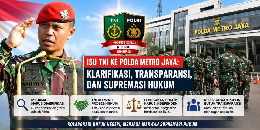 TNI, Polri, Transparansi Menjaga Marwah Supremasi Hukum