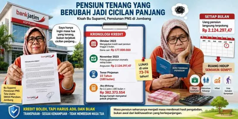 Masa Pensiun Dibayangi Cicilan Panjang Bank