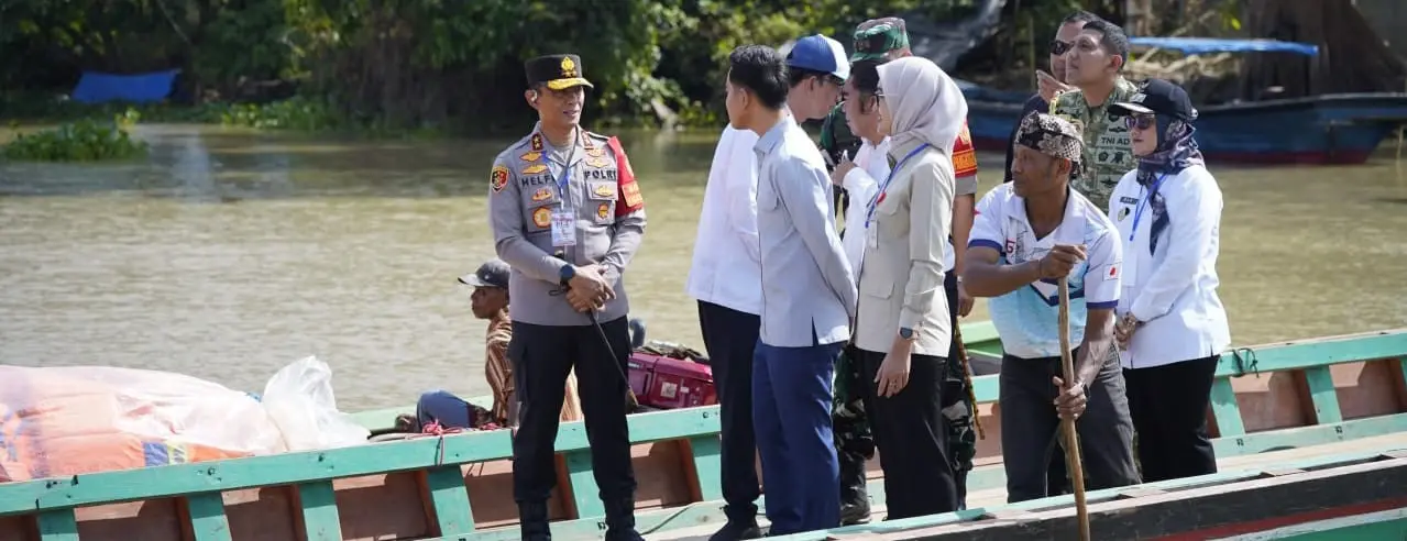 Kapolda Lampung Monitoring Pengamanan Kunjungan Kerja Wakil Presiden RI di Lampung Timur