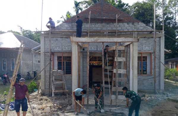 Karya Bakti Skala Besar Kodam I BB Percepat Renovasi Gereja di Tuhemberua