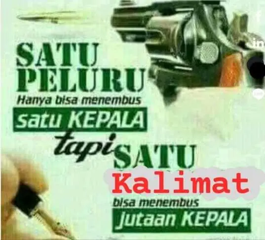 Peluru dan Kata-kata Seorang Ksatria